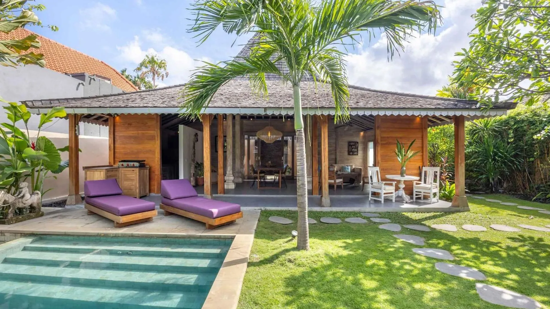 Villa Du Bah - Family Gateway 3Br Villa 12Min To Beach With Private Pool And Parking Kerobokan  Indonesia